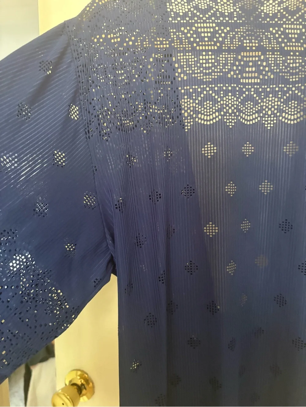 Dotti Navy Crochet Drawstring Swim Coverup